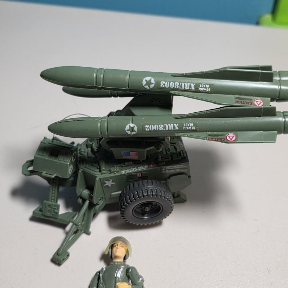 Vintage GI Joe MMS (Mobile Missle System) with Hawk Character - Picture 5 of 7